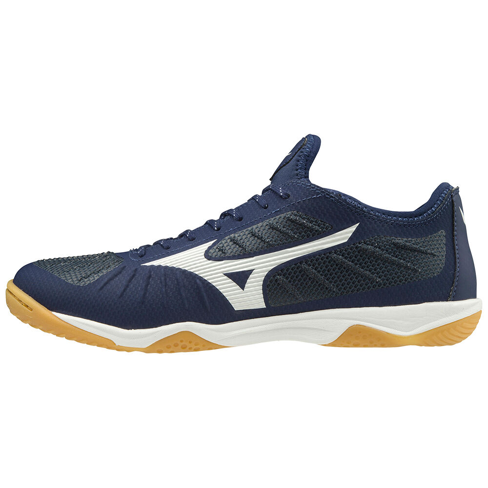 Scarpe Calcio Mizuno Rebula Sala Elite Indoor Uomo - Blu/Bianche - 42781-VSBN